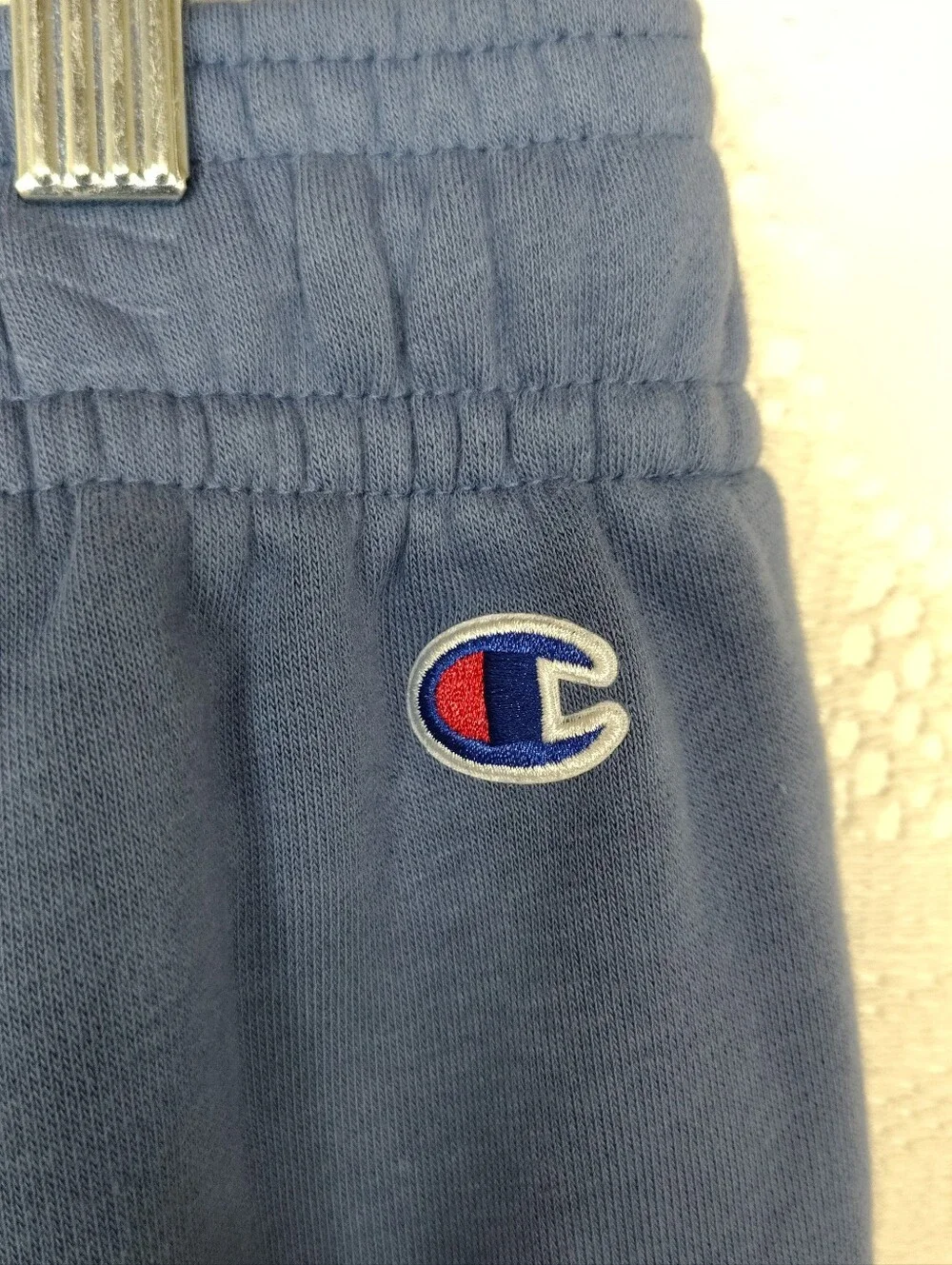 Champion Sweatpants Blue with Pockets and Drawstring Size Large